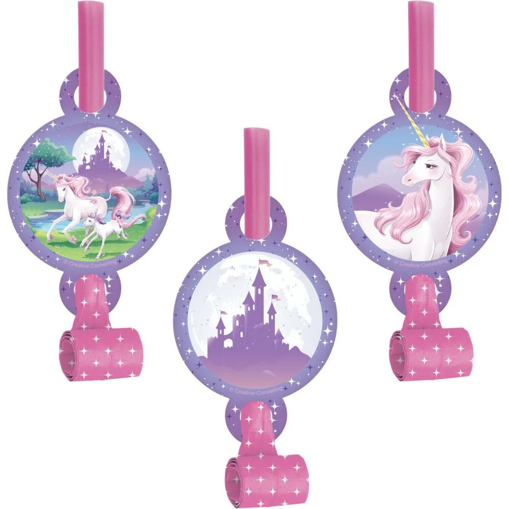 Creative Converting Unicorn Fantasy Blowouts With Medallion (48/case) Kids Birthday Party Themes