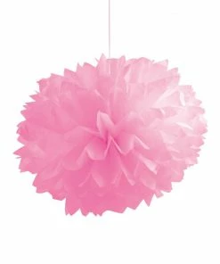 Creative Converting Fluffy Tissue Balls, Candy Pink (36/case) General Decorations