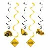 Creative Converting Kids Birthday Party Themes Construction Birthday Zone Dizzy Danglers (30/case)