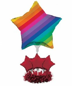 Creative Converting Rainbow Air Filled Balloon Centerpiece Kit (4/case)