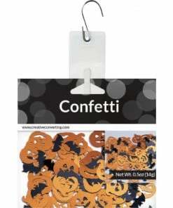 Creative Converting Bats And Pumpkin Confetti, 0.5 Oz Halloween Party Supplies