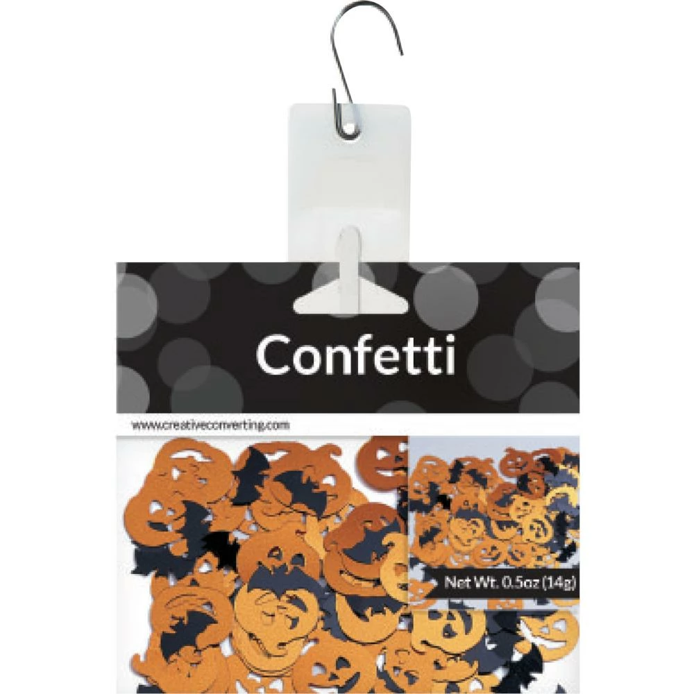 Creative Converting Bats And Pumpkin Confetti, 0.5 Oz Halloween Party Supplies