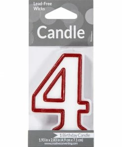 Creative Converting Birthday Party Candles #4 Candle