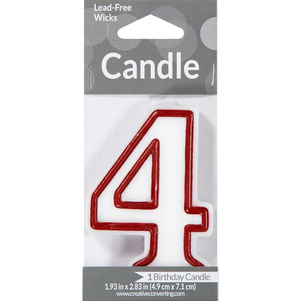 Creative Converting Birthday Party Candles #4 Candle