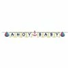 Creative Converting Ahoy Matey! Ribbon Banner, Shaped, Ahoy Baby (6/case) Baby Showers