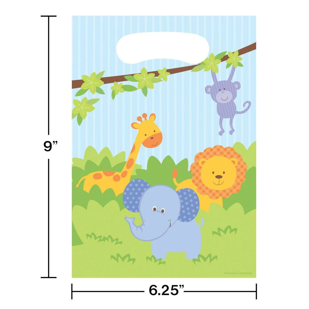 Creative Converting Forest Friends Loot Bags, Plastic (96/case) Baby Showers