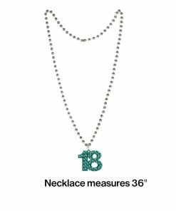 Creative Converting Age 18 Plastic Necklace (12/case) Adult Birthday Party Themes