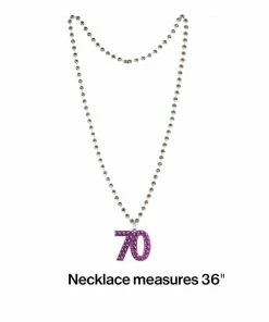 Creative Converting Adult Birthday Party Themes Age 70 Plastic Necklace (12/case)