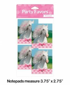 Creative Converting Heart My Horse Favors, Notepad With Stickers (24/case)