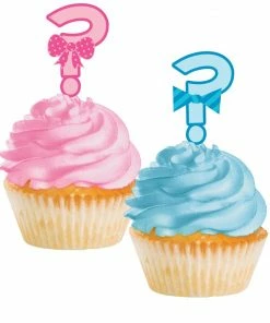 Creative Converting Baby Showers Bow Or Bowtie? Cupcake Topper (144/case)