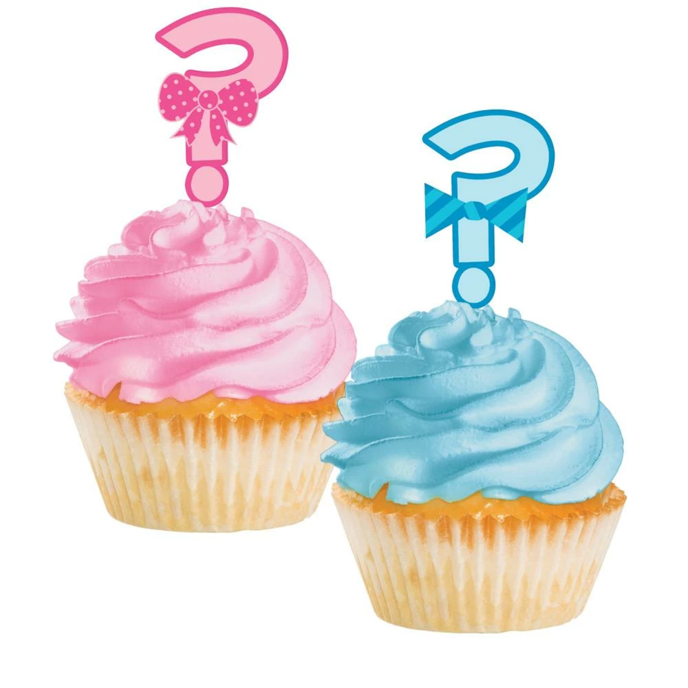 Creative Converting Baby Showers Bow Or Bowtie? Cupcake Topper (144/case)
