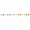 Creative Converting Tea Time Birthday Party Flag Shaped Ribbon Banner (6/case)
