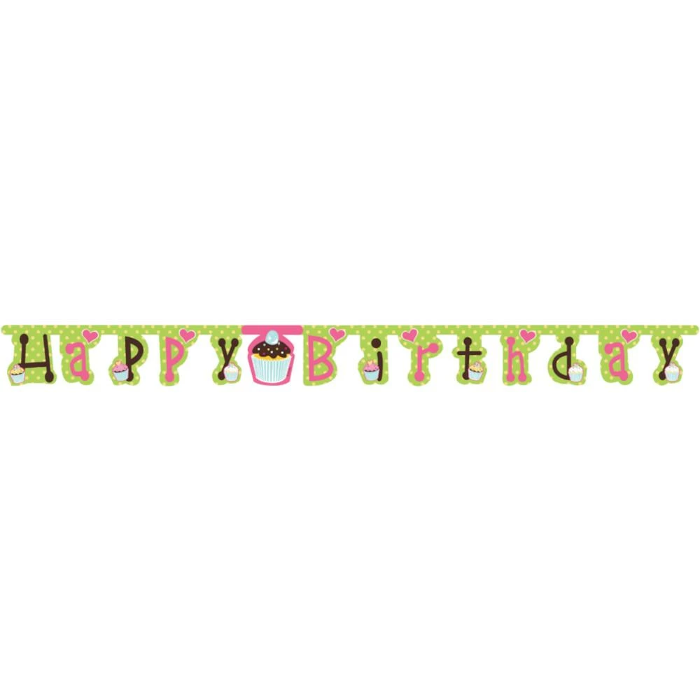 Creative Converting Sweet Treats Jointed Banner, Large (12/case) Kids Birthday Party Themes
