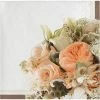 Creative Converting Bridal And Wedding Rose Gold Bouquet Beverage Napkins (192/case)