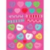 Creative Converting Valentine's Day Party Decorations Hearts And Candies Stickers (48/case)