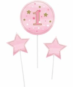 Creative Converting One Little Star Girl Centerpiece Sticks (18/case)