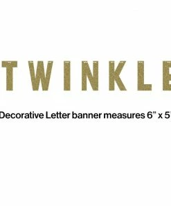Creative Converting One Little Star - Girl Letter Banner W/Glitter, "Twinkle" 1st Birthday Party Themes