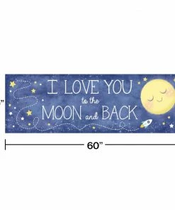 Creative Converting To The Moon And Back Giant Party Banner (6/case)