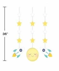 Creative Converting Baby Showers To The Moon And Back Hanging Cutouts (18/case)