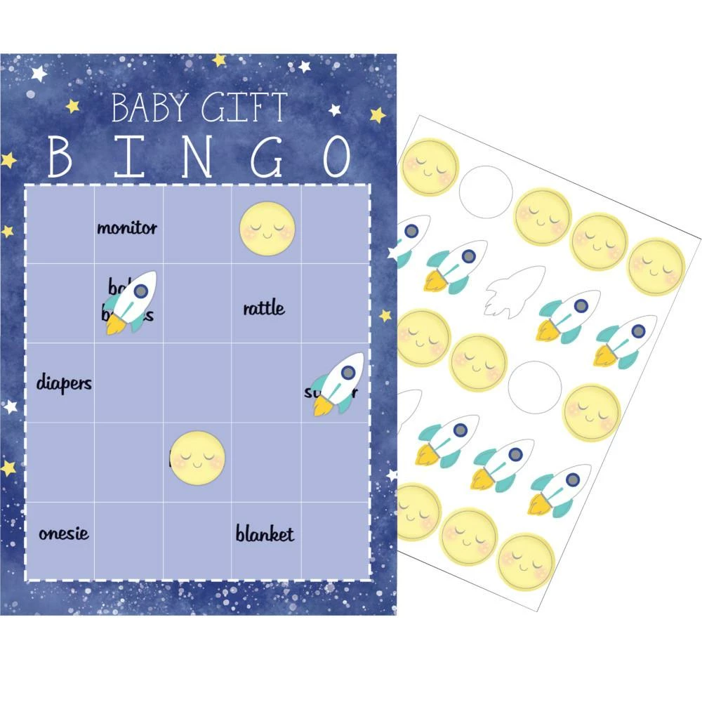 Creative Converting To The Moon And Back Game Bingo (60/case)