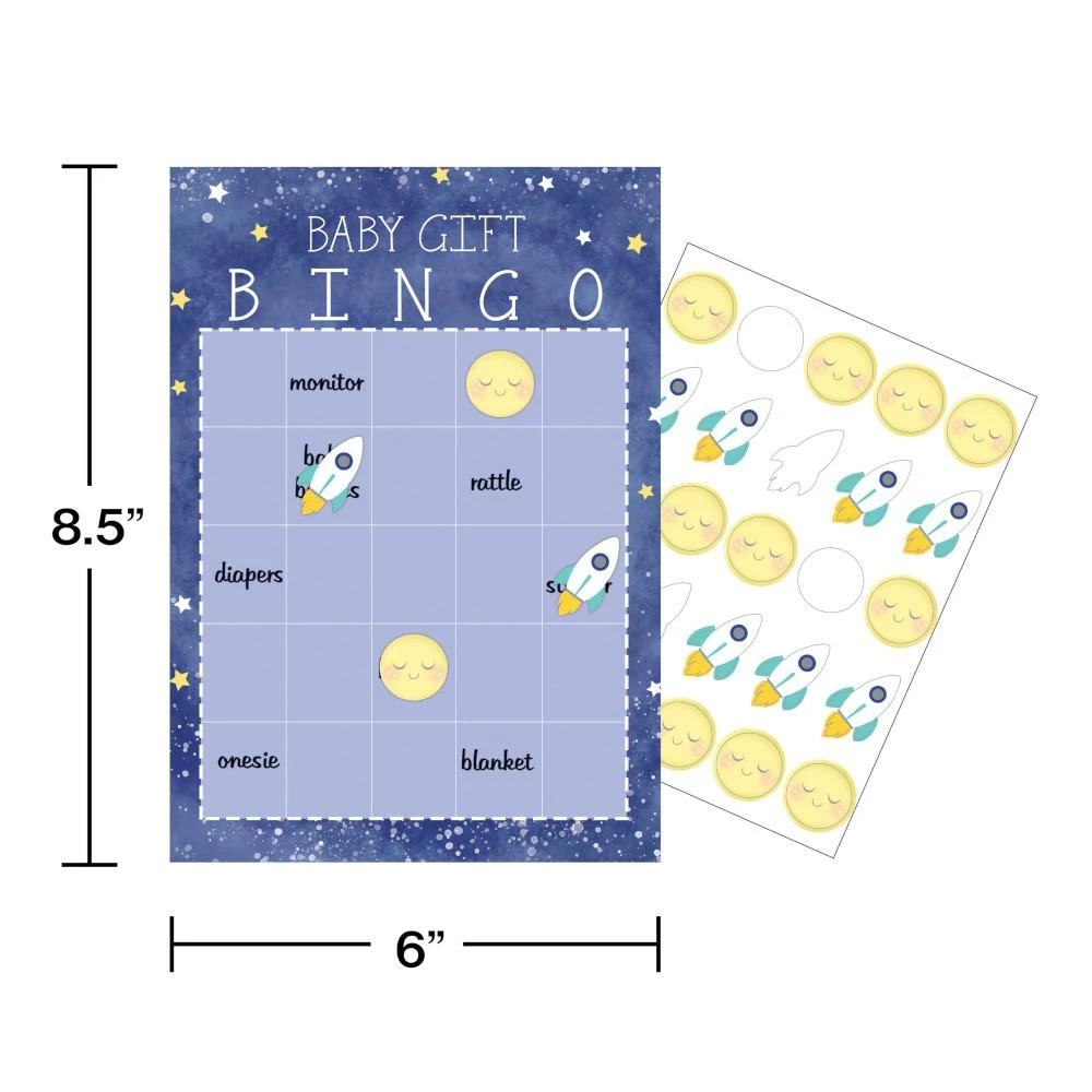 Creative Converting To The Moon And Back Game Bingo (60/case)