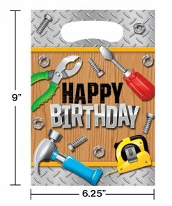 Creative Converting Handyman Loot Bags (96/case) Kids Birthday Party Themes