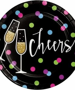 Creative Converting New Year Cheers Dessert Plate (96/case)