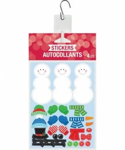 Creative Converting Build A Snowman Stickers, 4 Ct