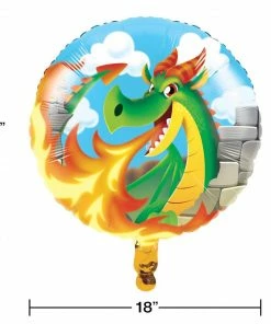 Creative Converting Dragons Metallic Balloon 18 Inch (10/case)