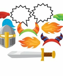 Creative Converting Dragons Photo Booth Props (60/case) Kids Birthday Party Themes