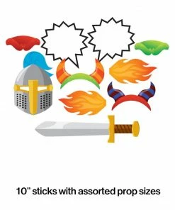 Creative Converting Dragons Photo Booth Props (60/case) Kids Birthday Party Themes