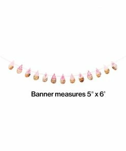 Creative Converting Pink Hats Custom Banner (12/case) General Decorations