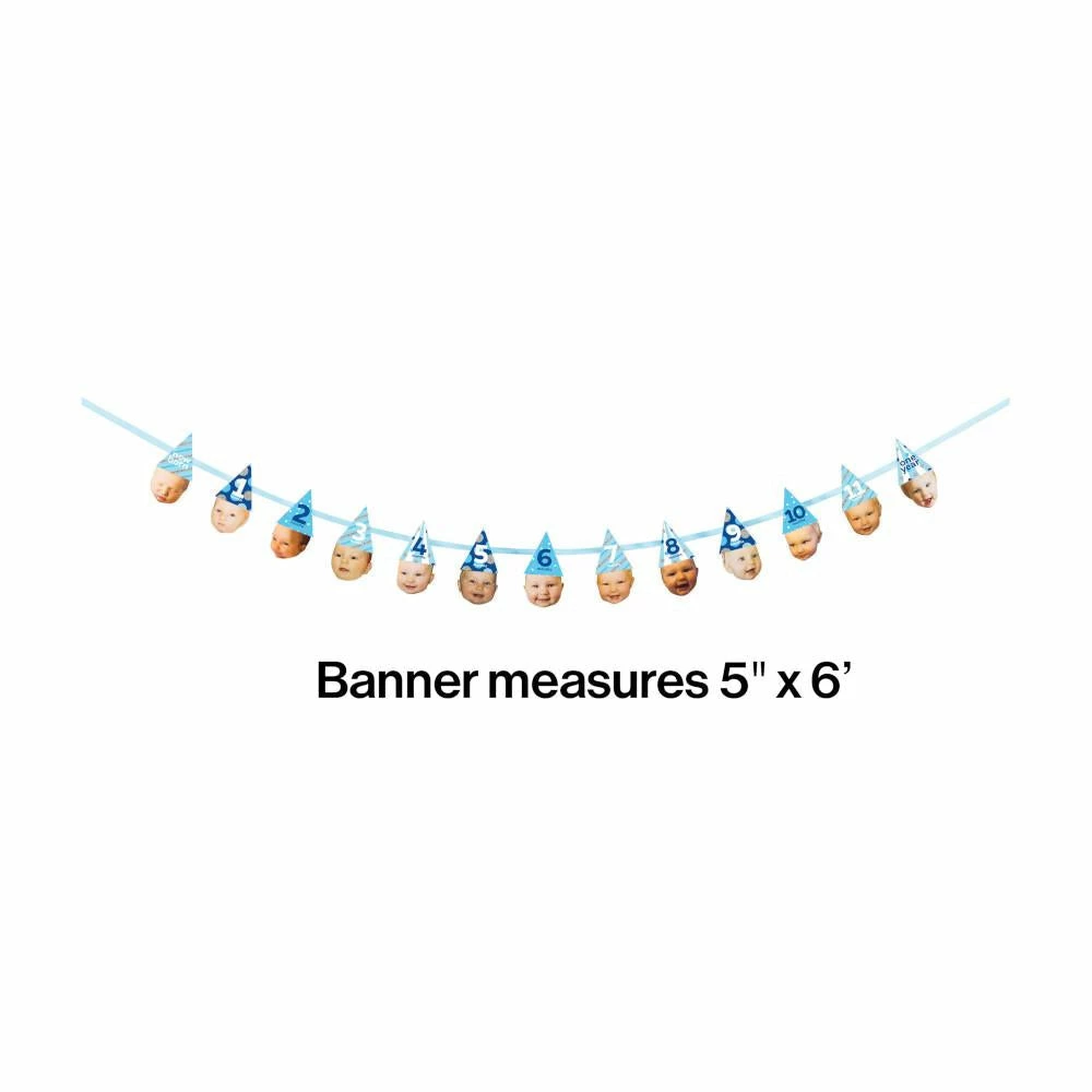 Creative Converting General Decorations Blue Hats Custom Banner (12/case)