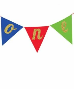 Creative Converting General Decorations Multi-color One Cake Topper Banner (12/case)