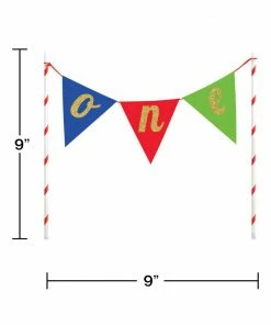 Creative Converting General Decorations Multi-color One Cake Topper Banner (12/case)