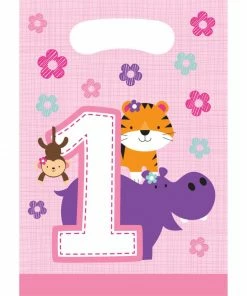 Creative Converting One Is Fun Girl Loot Bags (96/case)