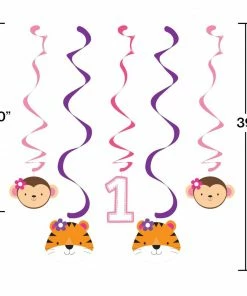 Creative Converting One Is Fun Girl Assorted Danglers (30/case)