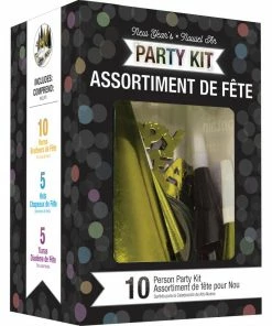 Creative Converting New Year's Eve Party Supplies Gold And Silver New Year's Eve Party Kit