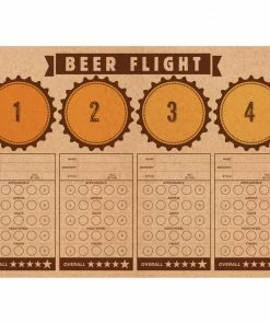 Creative Converting Cheers & Beers Placemat, Beer Flight (288/case) Adult Birthday Party Themes