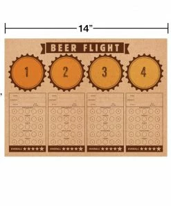 Creative Converting Cheers & Beers Placemat, Beer Flight (288/case) Adult Birthday Party Themes