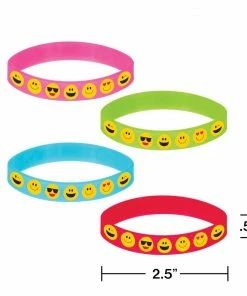 Creative Converting Kids Birthday Party Themes Show Your Emojions Favor Bracelet (48/case)