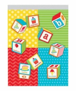Creative Converting ABC Birthday Paper Treat Bag Lg (Case Pack Of 120)