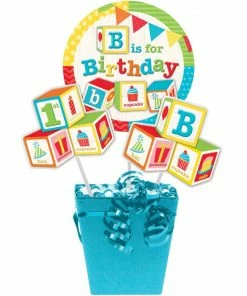 Creative Converting Kids Birthday Party Themes ABC Birthday Centerpiece Sticks (Case Pack Of 18)