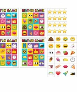 Creative Converting Kids Birthday Party Themes Show Your Emojions Game Bingo (Case Pack Of 60)
