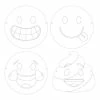 Creative Converting Show Your Emojions Favor, Color-Your-Own Mask (Case Pack Of 72)