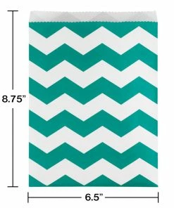 Creative Converting Teal Lagoon Treat Bag (Case Pack Of 120)