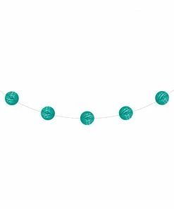 Creative Converting Solid Color Tableware Teal Lagoon Mini Honeycomb Garland (Case Pack Of 12)