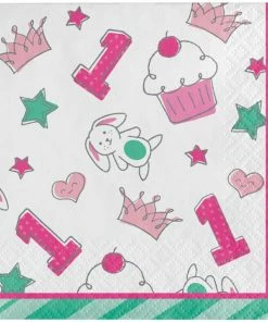 Creative Converting Doodle 1st Birthday Beverage Napkin (Case Pack Of 192)