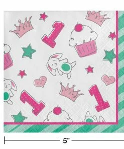 Creative Converting Doodle 1st Birthday Beverage Napkin (Case Pack Of 192)