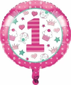 Creative Converting Doodle 1st Birthday Metallic Balloon 18" (Case Pack Of 10)